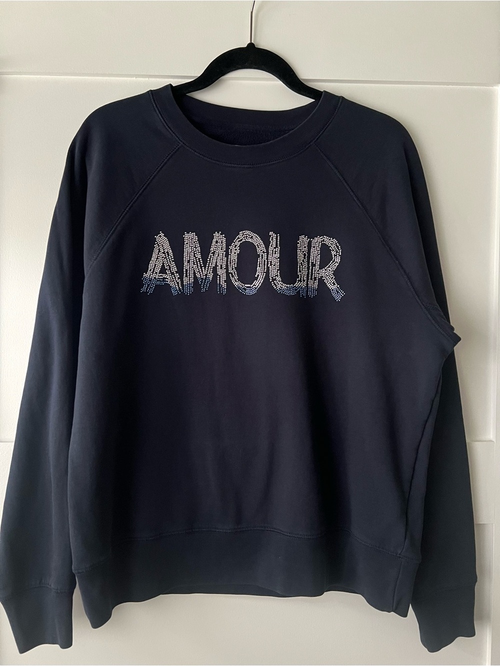 Zadig & Voltaire Amour Sweatshirt Size Medium Navy